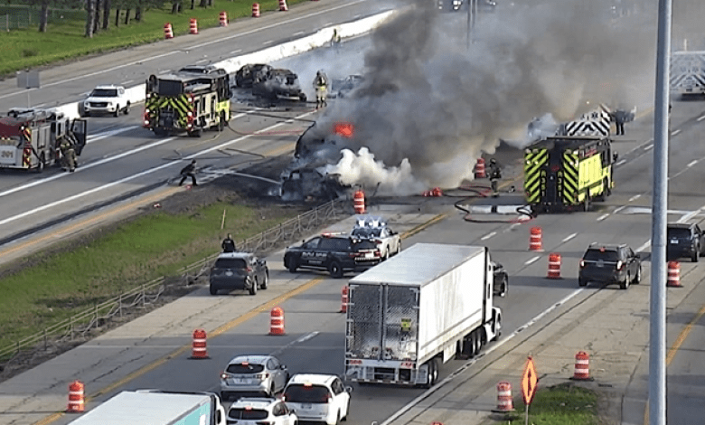 Fiery fatal crash in Delaware County involving 12 vehicles closed I-71 for hours Fiery fatal crash in Delaware County involving 12 vehicles closed I-71 for hours