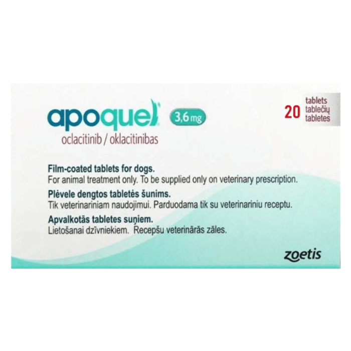 APOQUEL 3.6 MG 20 TB APOQUEL 3.6 MG 20 TB