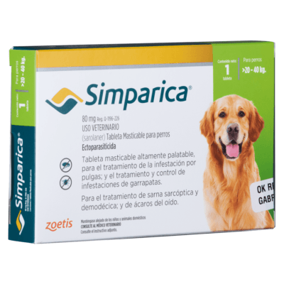 SIMPARICA 80 MG X 1TB. SIMPARICA 80 MG X 1TB.