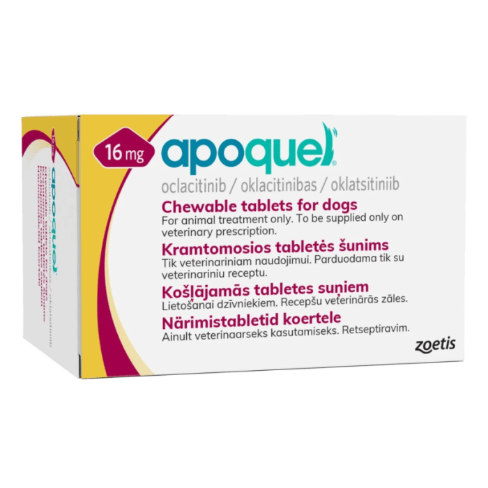 APOQUEL MASTICABLE 16MG 20 TB APOQUEL MASTICABLE 16MG 20 TB