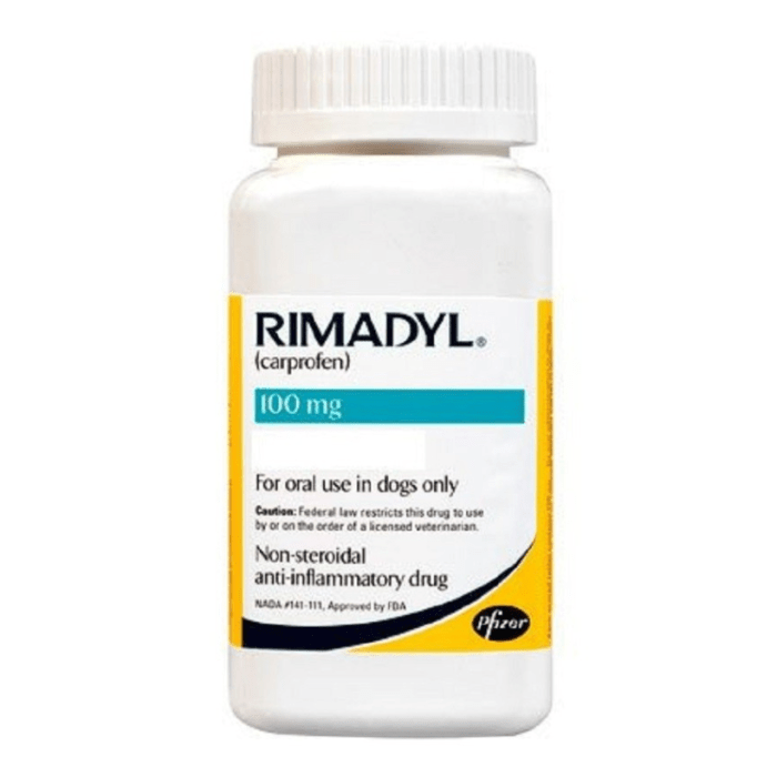 RIMADYL-100 MG MASTICABLE 60TBS RIMADYL-100 MG MASTICABLE 60TBS