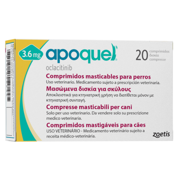 APOQUEL MASTICABLE 3.6MG 20 TB APOQUEL MASTICABLE 3.6MG 20 TB
