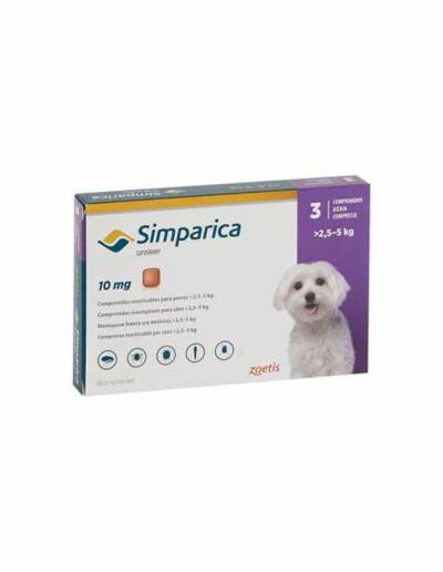 SIMPARICA 10 MG 1X3 TAB SIMPARICA 10 MG 1X3 TAB