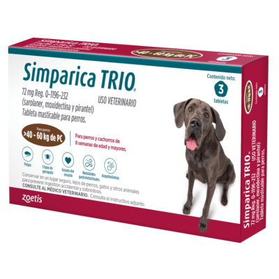 SIMPARICA TRIO 3TAB CAFÈ 40.1 A 60KG. SIMPARICA TRIO 3TAB CAFÈ 40.1 A 60KG.