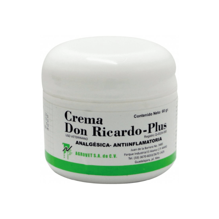 CREMA DON RICARDO PLUS 60 GR CREMA DON RICARDO PLUS 60 GR