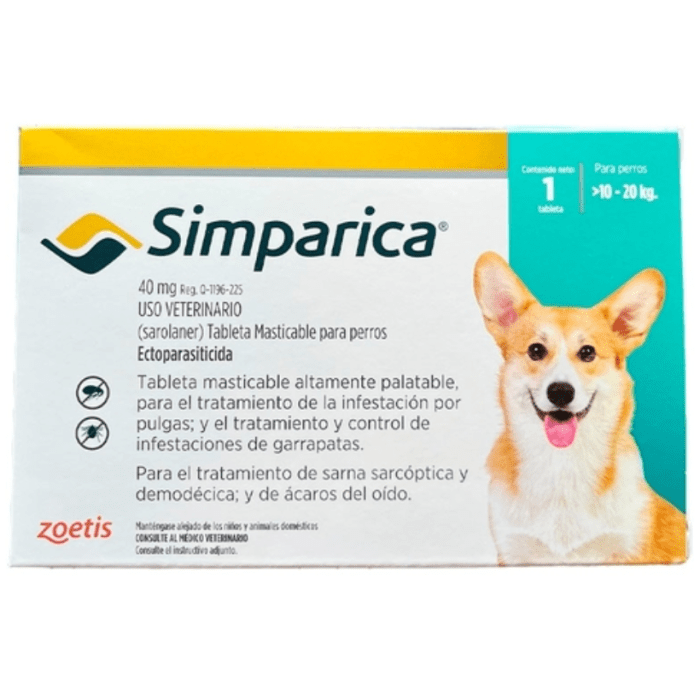 SIMPARICA TRIO 1 TAB 10.1 A 20KG SIMPARICA TRIO 1 TAB 10.1 A 20KG