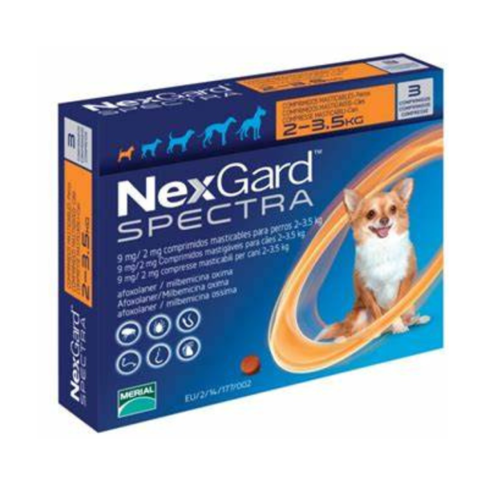 NEXGARD SPECTRA PERRO EX CH 2-3.5KG MER NEXGARD SPECTRA PERRO EX CH 2-3.5KG MER