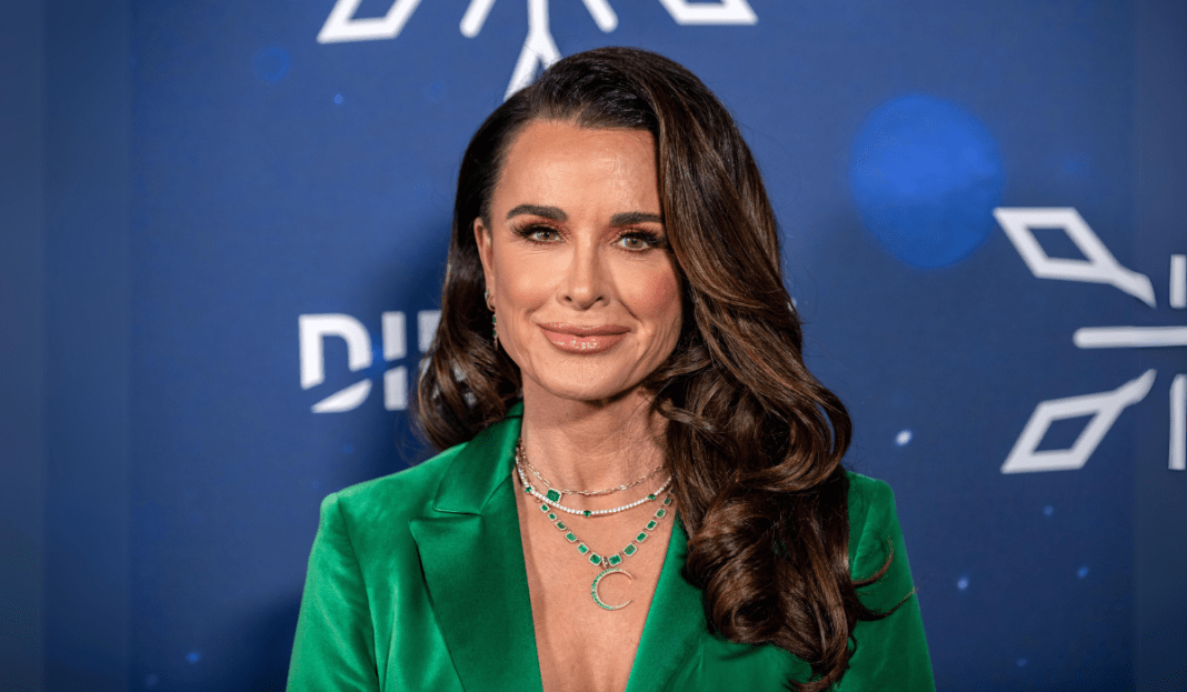 Kyle Richards, aged 55, opts for this thickening spray to achieve fuller hair at a discounted price of $12.
