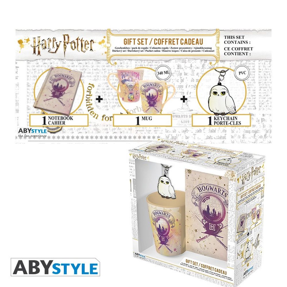 HP – MINI NOTEBOOK + TEA MUG + KEYCHAIN