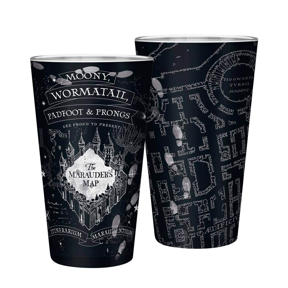 HARRY POTTER LARGE GLASS MARAUDER MAP