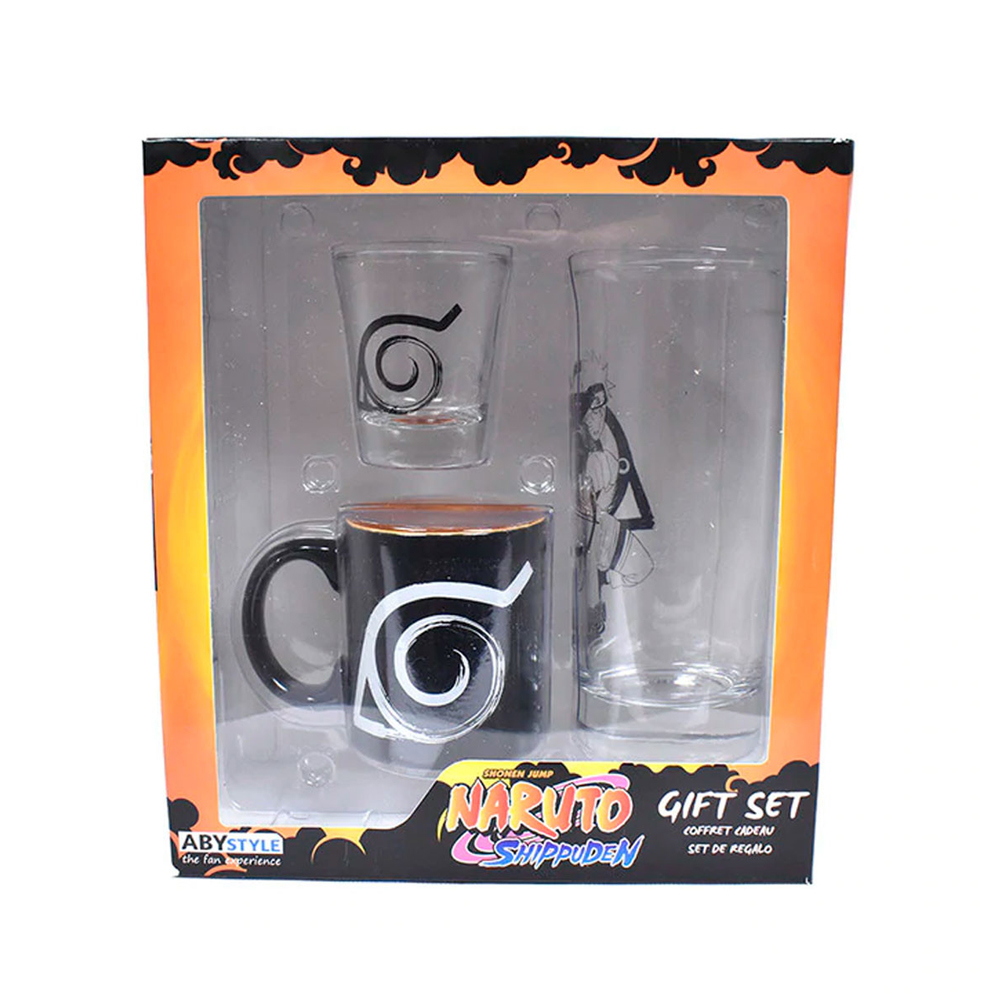 NARUTO SHIPUDEN NARUTO 3PC DRINKWARE SET