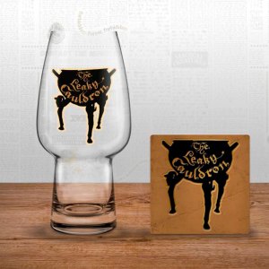 LEAKY CAULDRON GLASS & COASTER SET LEAKY CAULDRON GLASS & COASTER SET