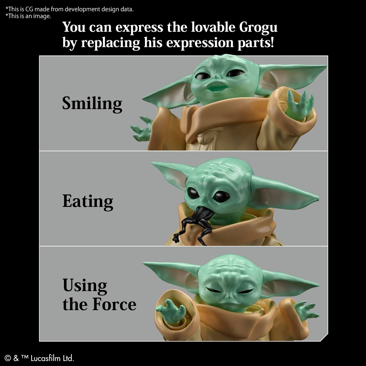 GROGU THE MANDALORIAN MODEL KIT