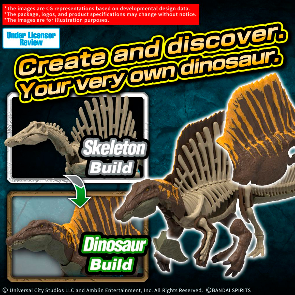 MODEL KIT PLANNOSAURUS JW SPINOSAURUS
