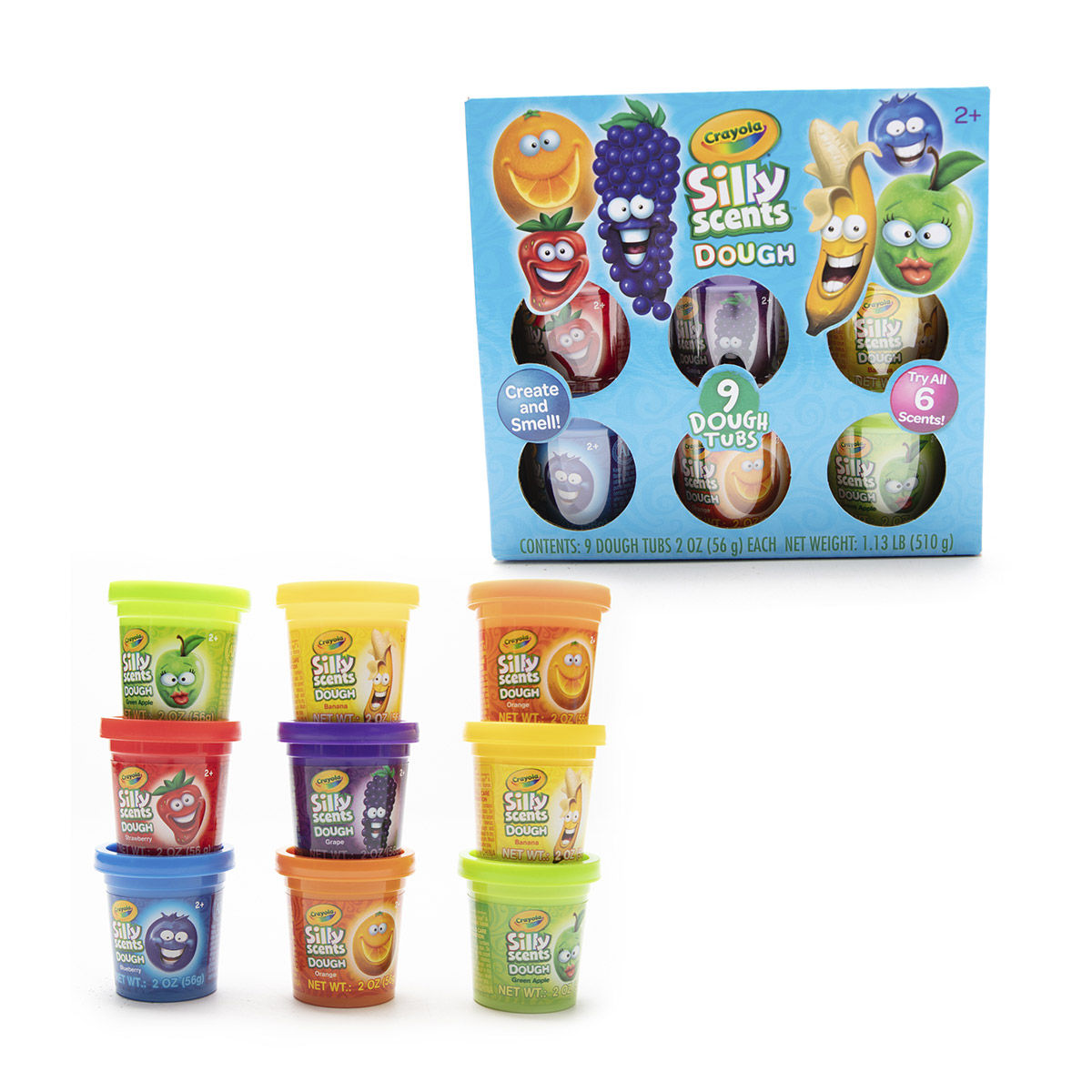 CRAYOLA SILLY SCENTS 9 X 2OZ  DOUGH