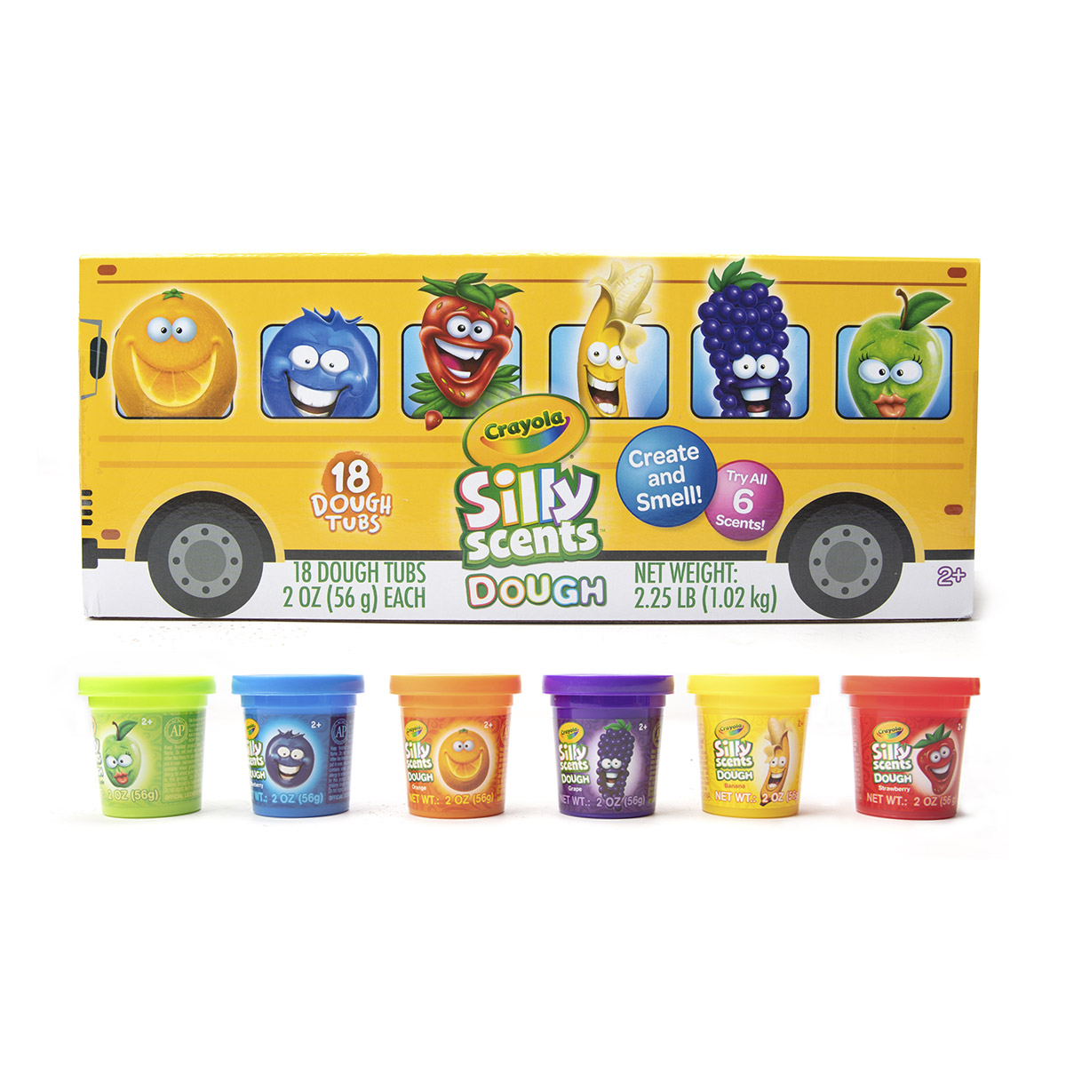 CRAYOLA SILLY SCHOOL BUS 18X 2OZ DOUGH