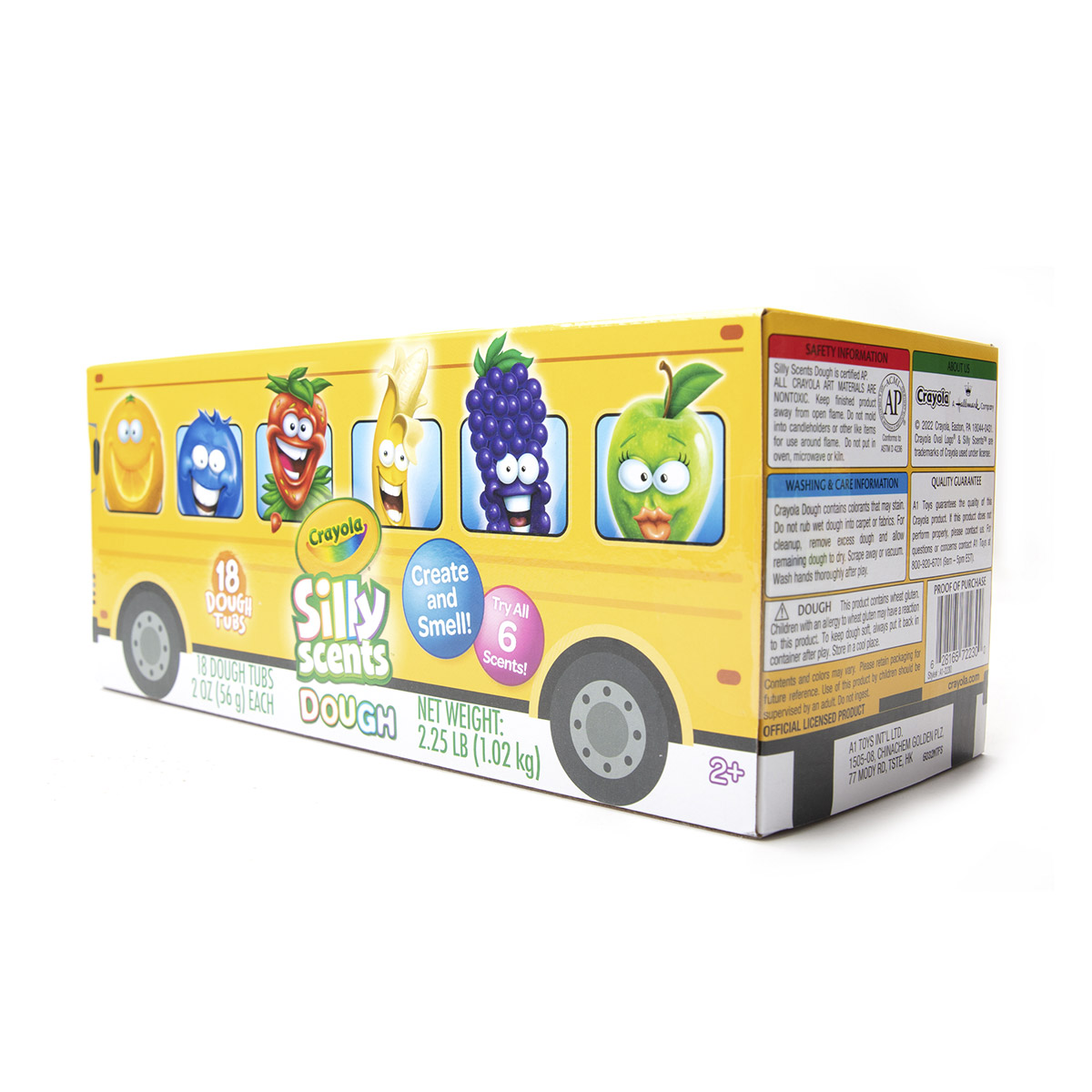 CRAYOLA SILLY SCHOOL BUS 18X 2OZ DOUGH