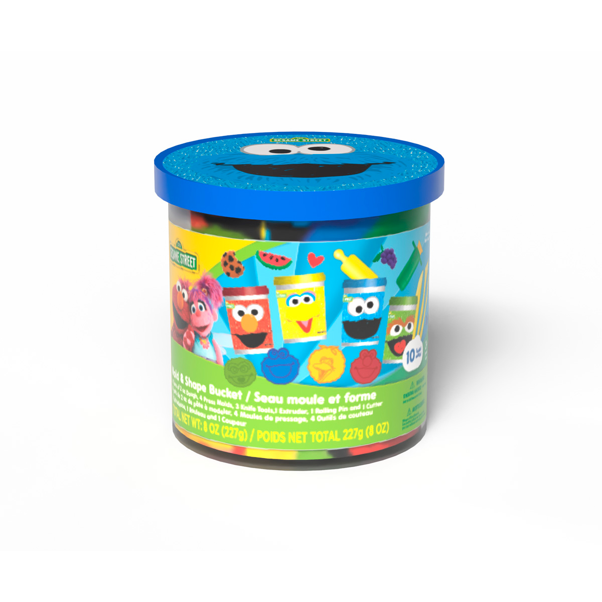 SESAME ST MOLD/SHAPE BUCKET ASSORTMENT