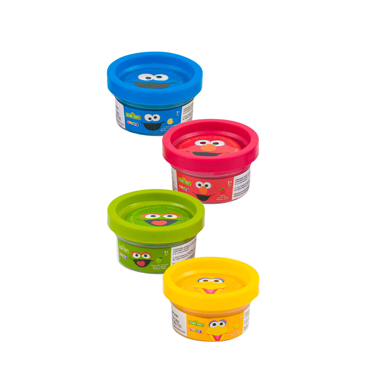 SESAME ST 4-PACK 1 OZ SCENTED DOUGH CANS