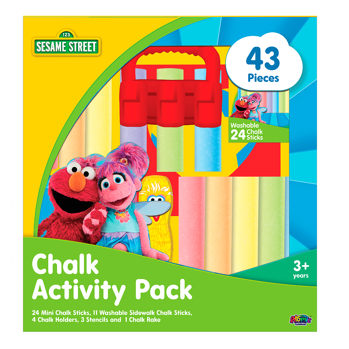 SESAME ST CHALK ACTIVITY PACK