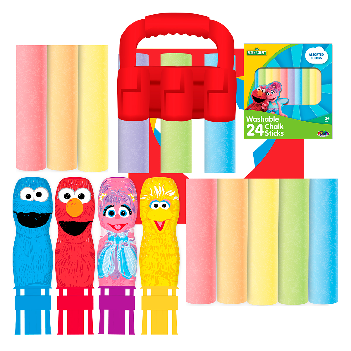 SESAME ST CHALK ACTIVITY PACK