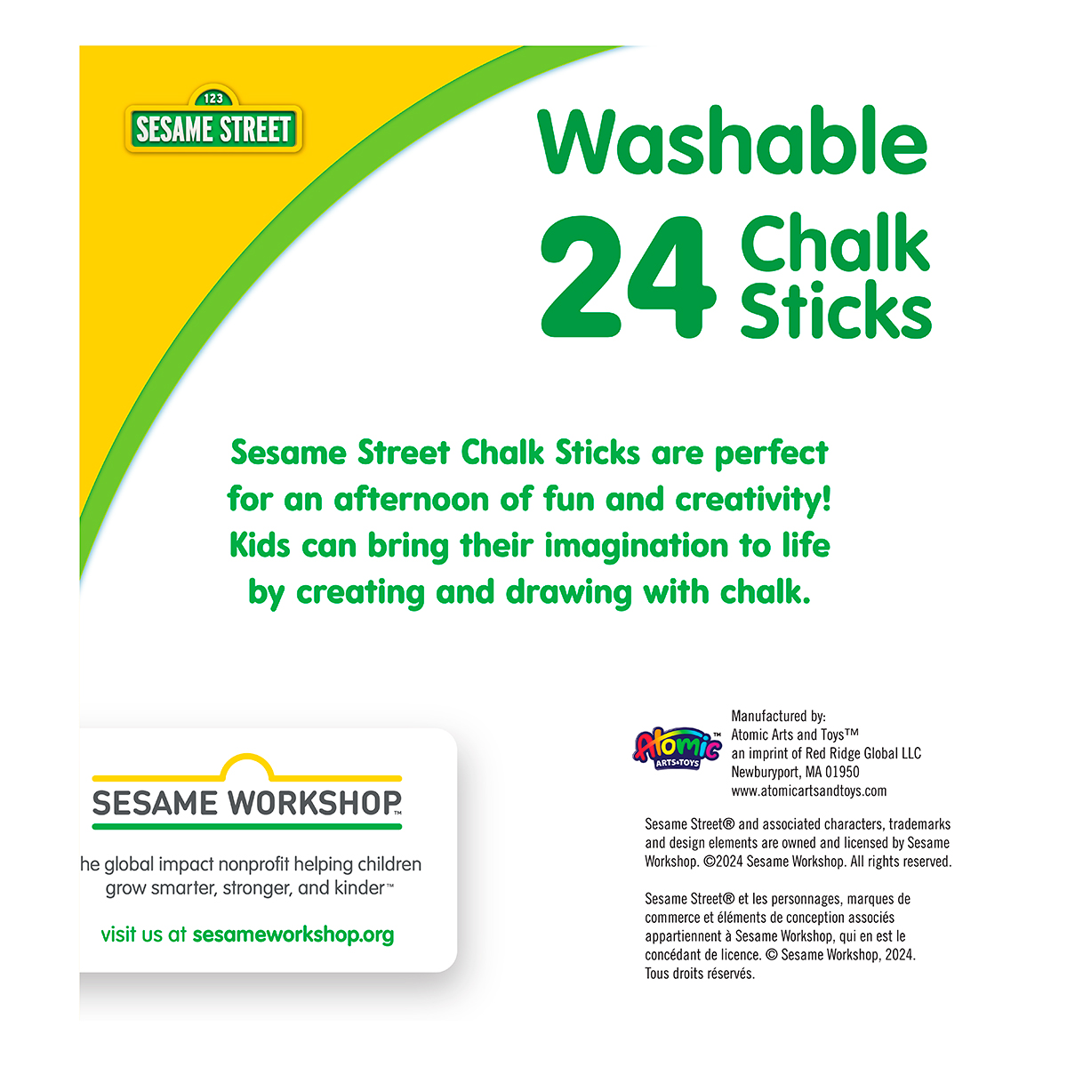 SESAME ST CHALK ACTIVITY PACK