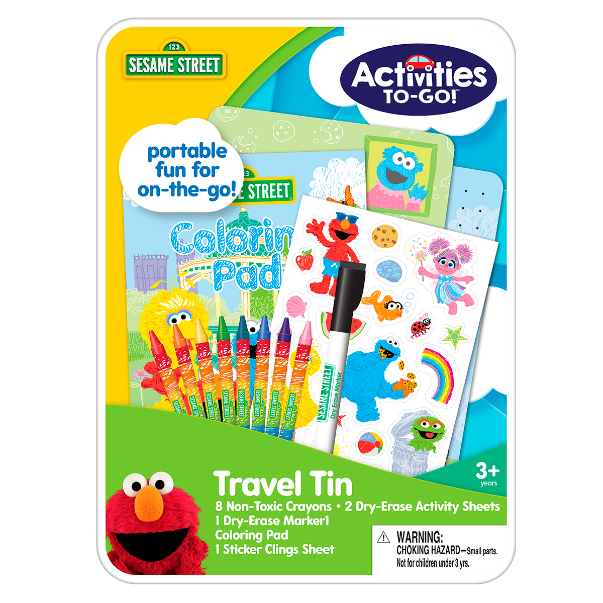SESAME ST ACTIVITIE TO-GO TRAVEL TIN