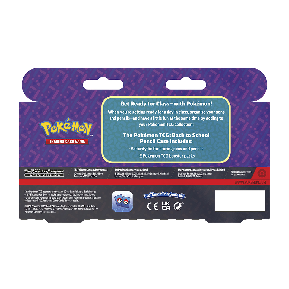 POKEMON TCG PENCIL CASE BTS 2024 ENG