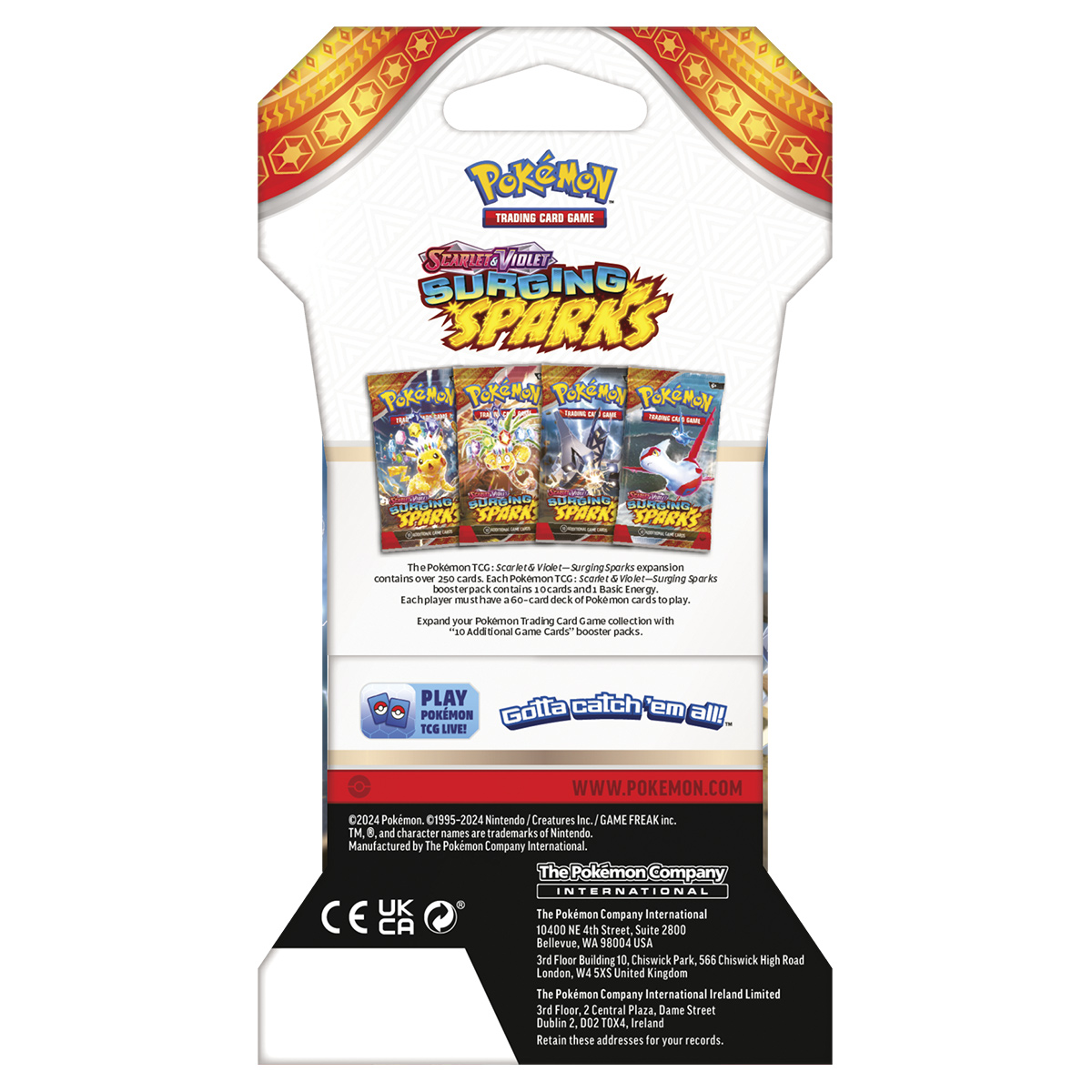 POKEMON TCG SURGING SPARKS-SLEE BOOS ENG