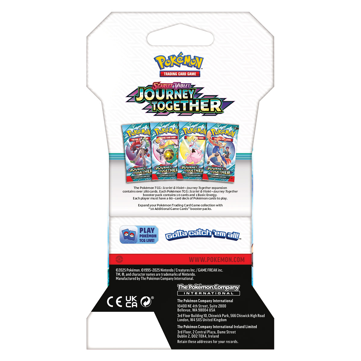 POKEMON TCG SV JOURNEY TOG SLEE BOOS ENG
