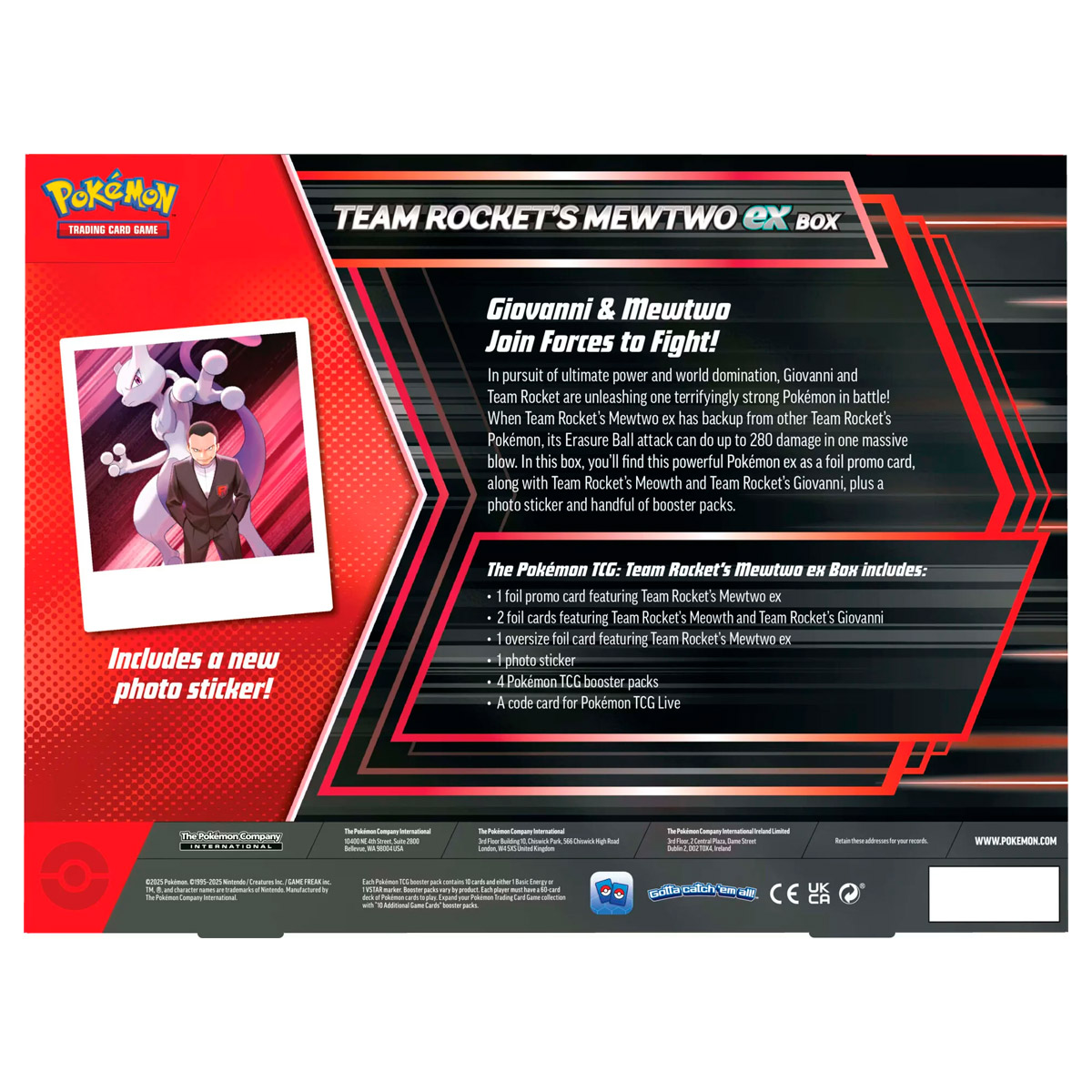 POKEMON TCG TEAM ROKET MEWTWO EX BOX ENG