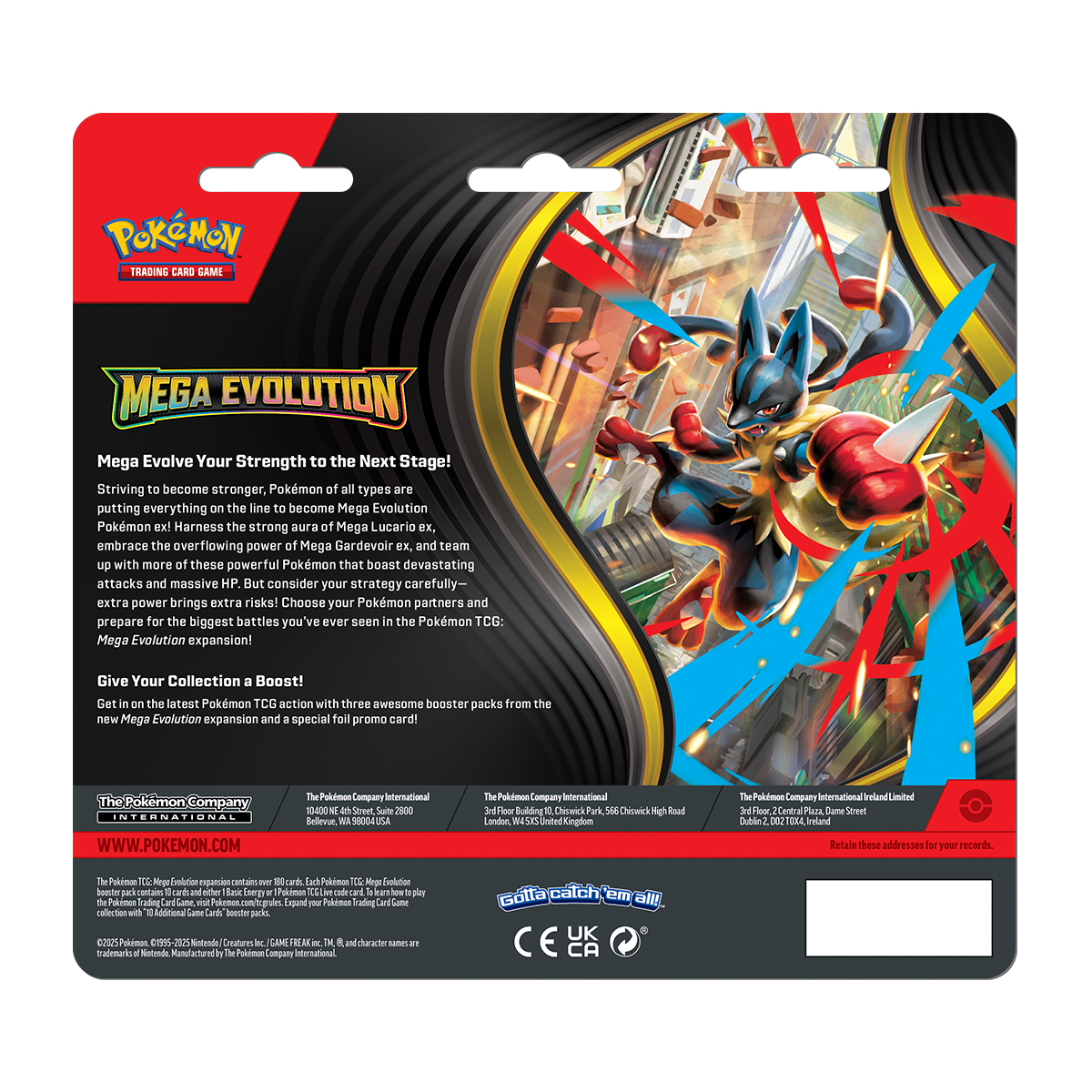 POKEMON TCG MEGA EVOLUT 3PACK BLIST ENG