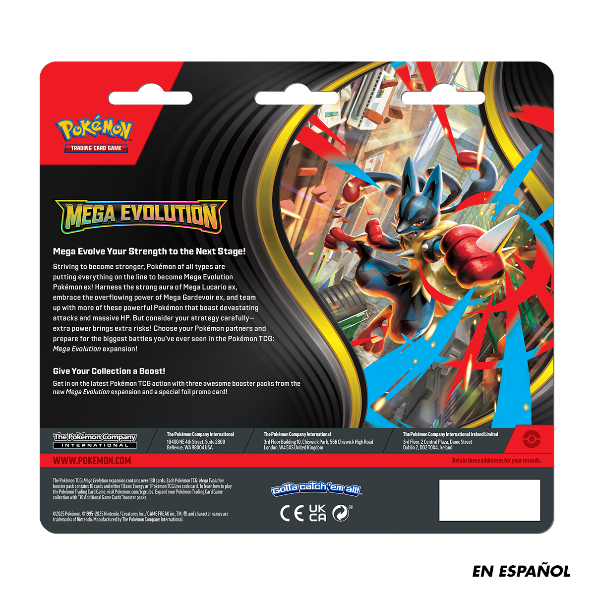 POKEMON TCG MEGA EVOLUT 3PACK BLIST SPA
