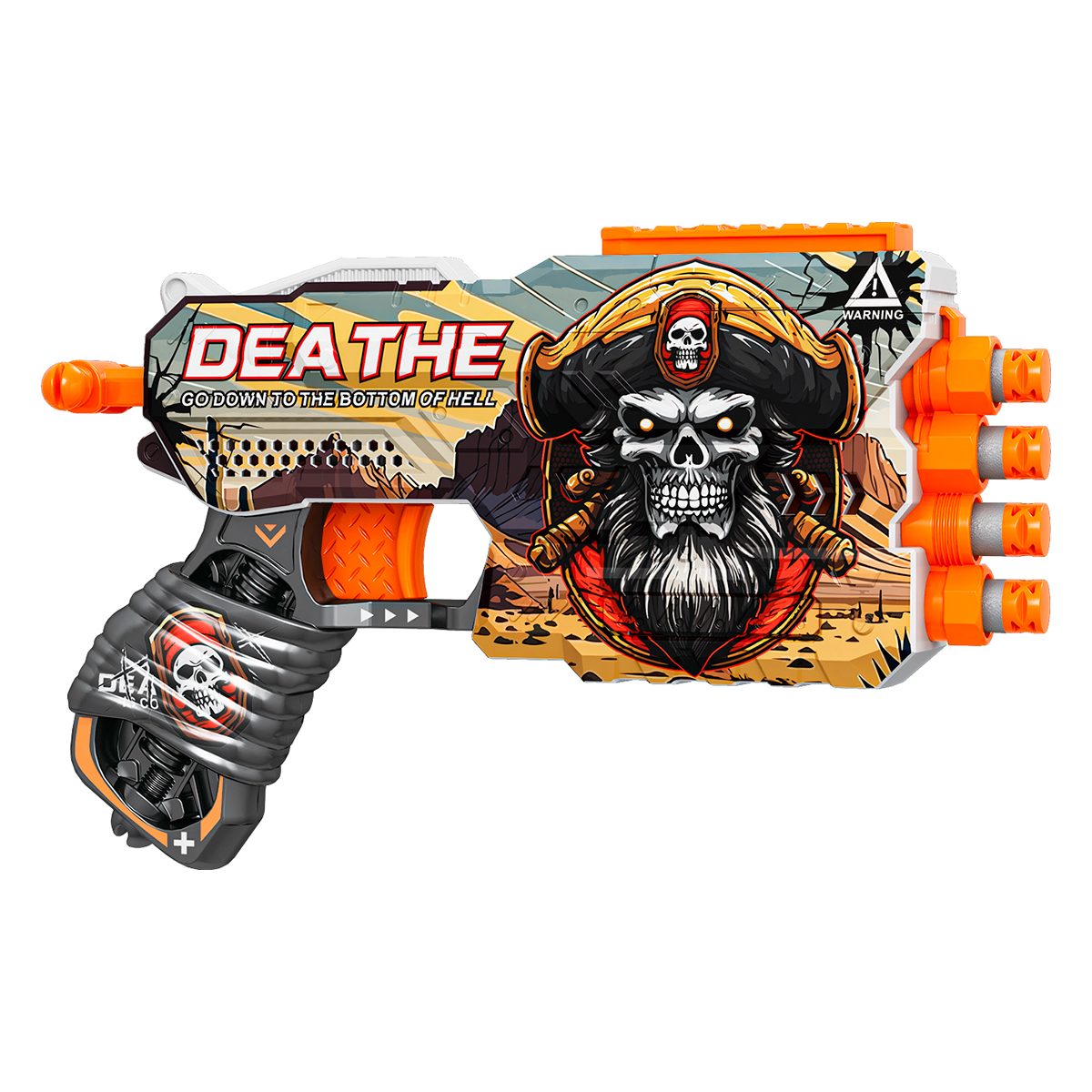 JUGUETE PISTOLA 12 DARDOS DEATHE