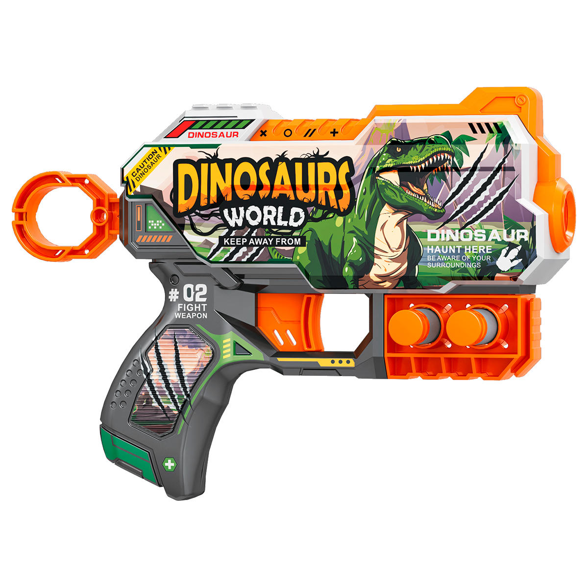 JUGUETE PISTOLA 6 DARDOS DINOSAURS WORLD