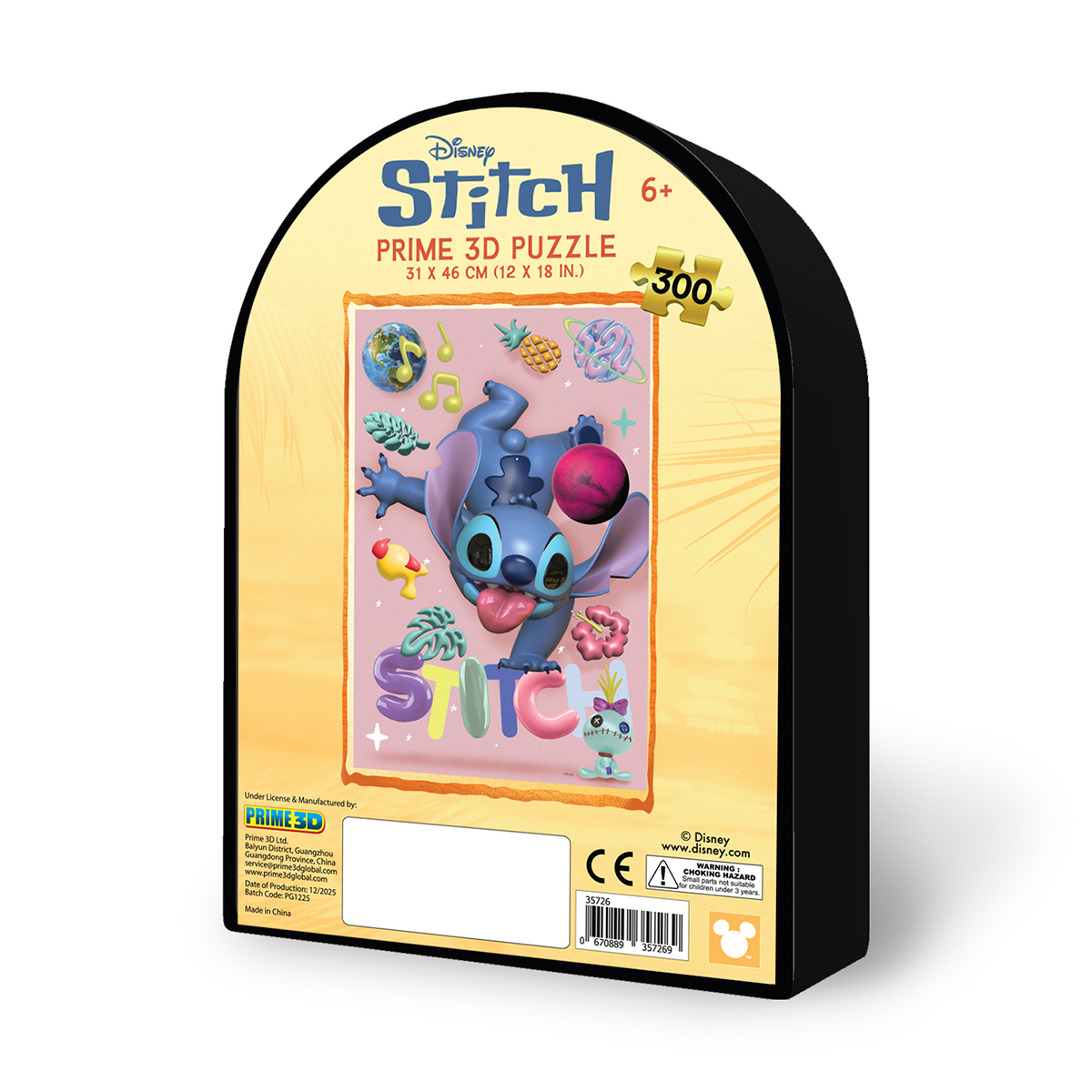 PUZZLE DISNEY STITCH 300PC SHAPED TIN