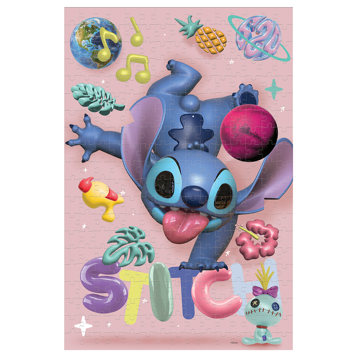 PUZZLE DISNEY STITCH 300PC SHAPED TIN