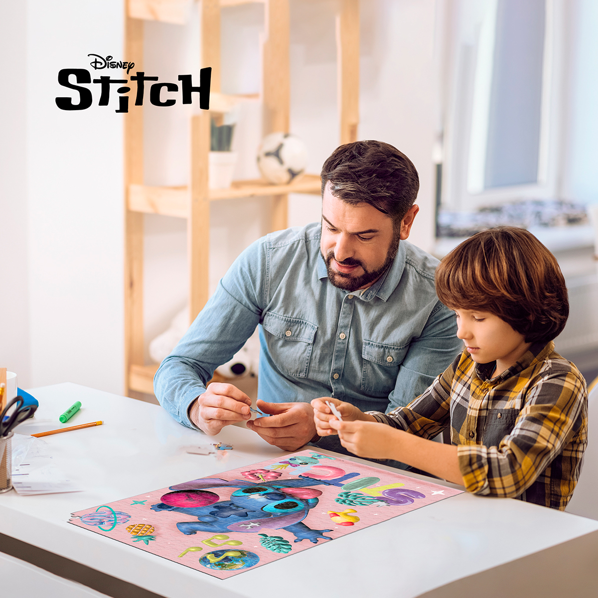 PUZZLE DISNEY STITCH 300PC SHAPED TIN