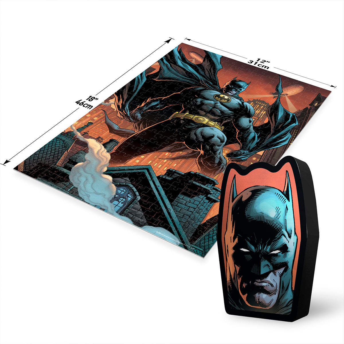 PUZZLE WARNER BATMAN 300PC SHAPED TIN