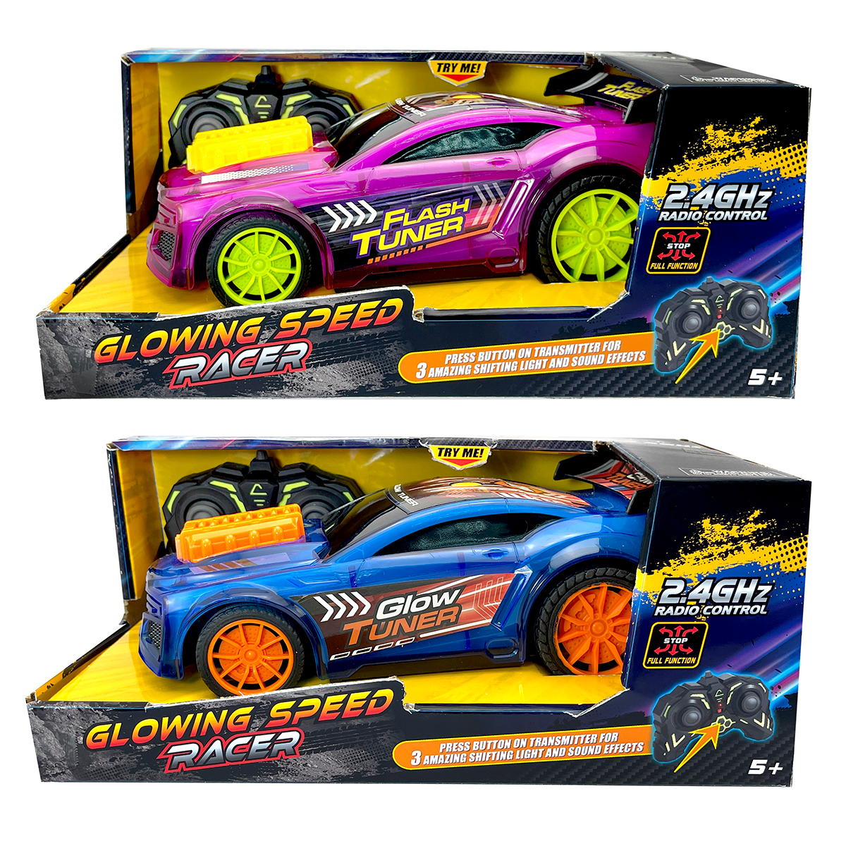 2.4 GHZ R/C LIGHT/SOUND SPEED RACER 1 18