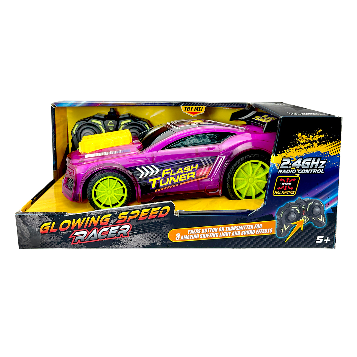 2.4 GHZ R/C LIGHT/SOUND SPEED RACER 1 18