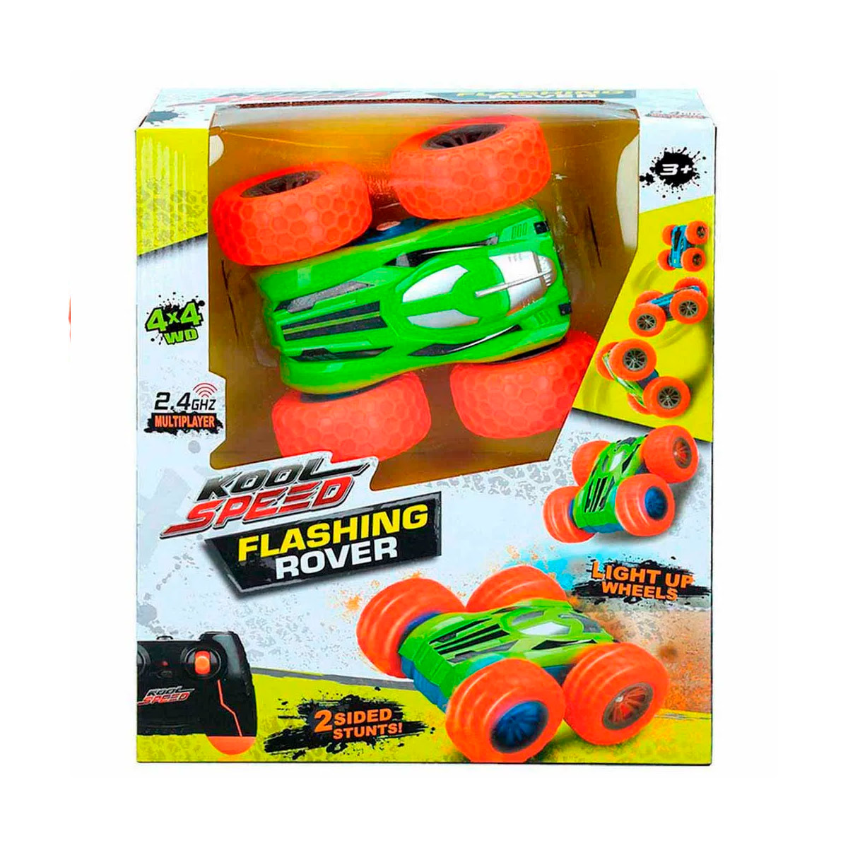 FLIP OVER STUNT CAR-LIGHT R/C FLASH ROVE