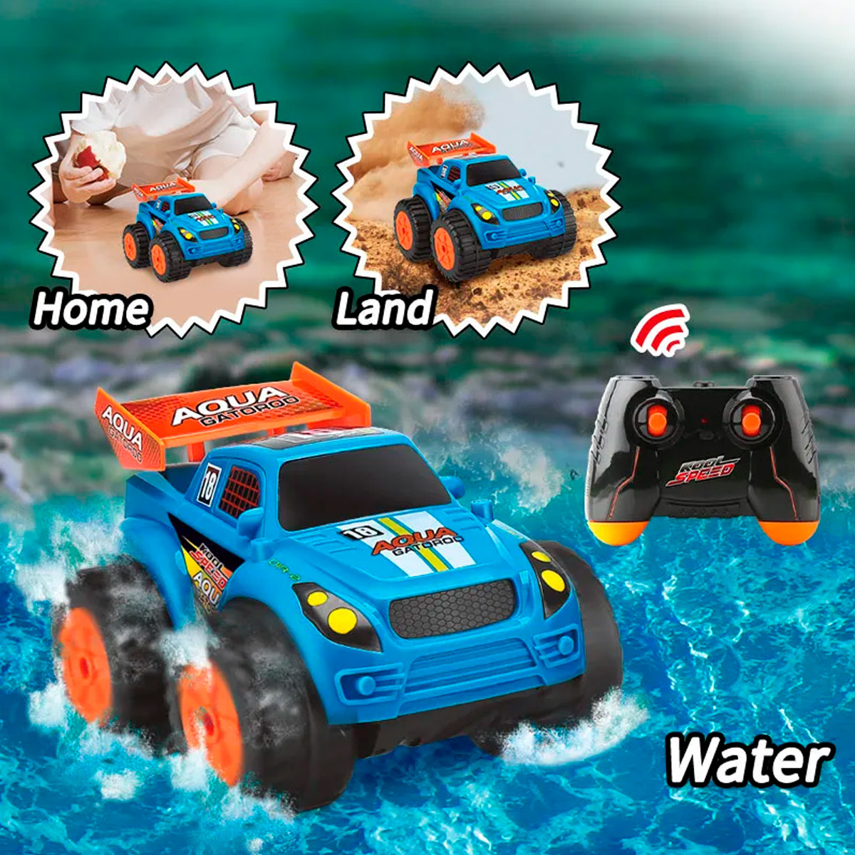 AMPHIBOUS VEHICLE 19CM R/C