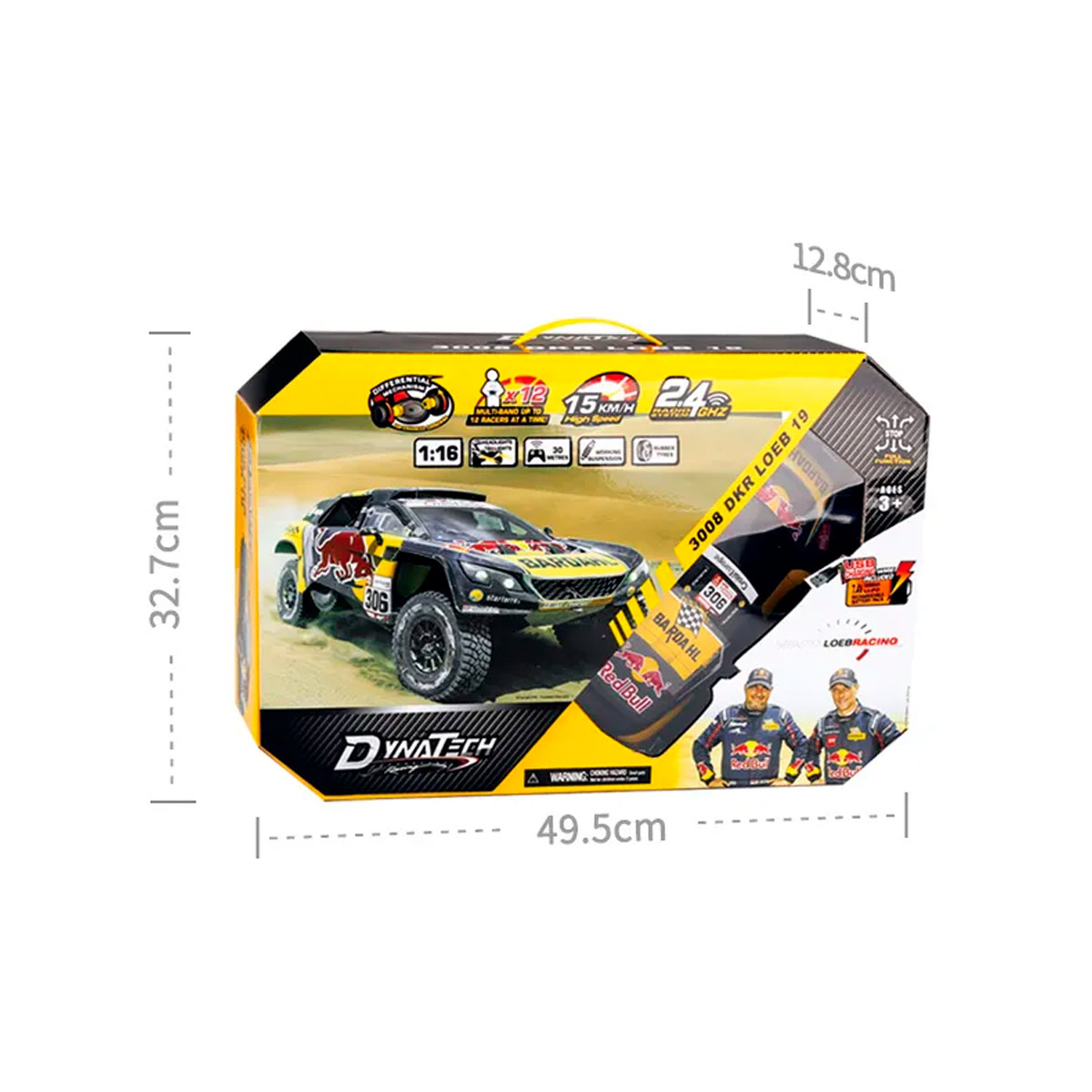 PEUGEOT 3008 LOEB 19 WINDOW BOX 1/16 R/C