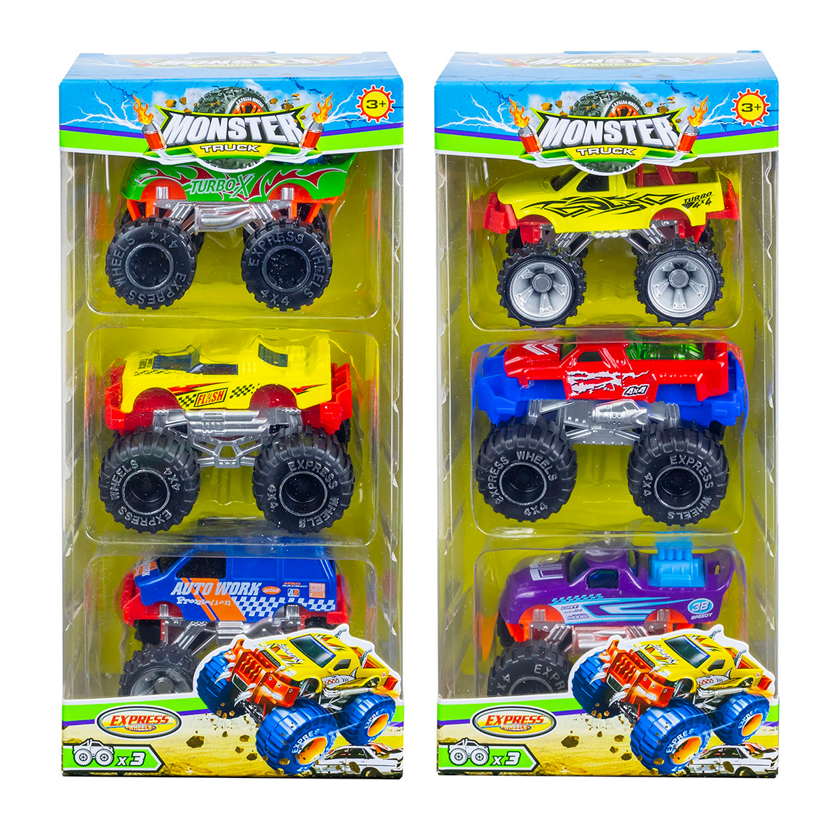 3 PACK MONSTER TRUCK SURTIDO
