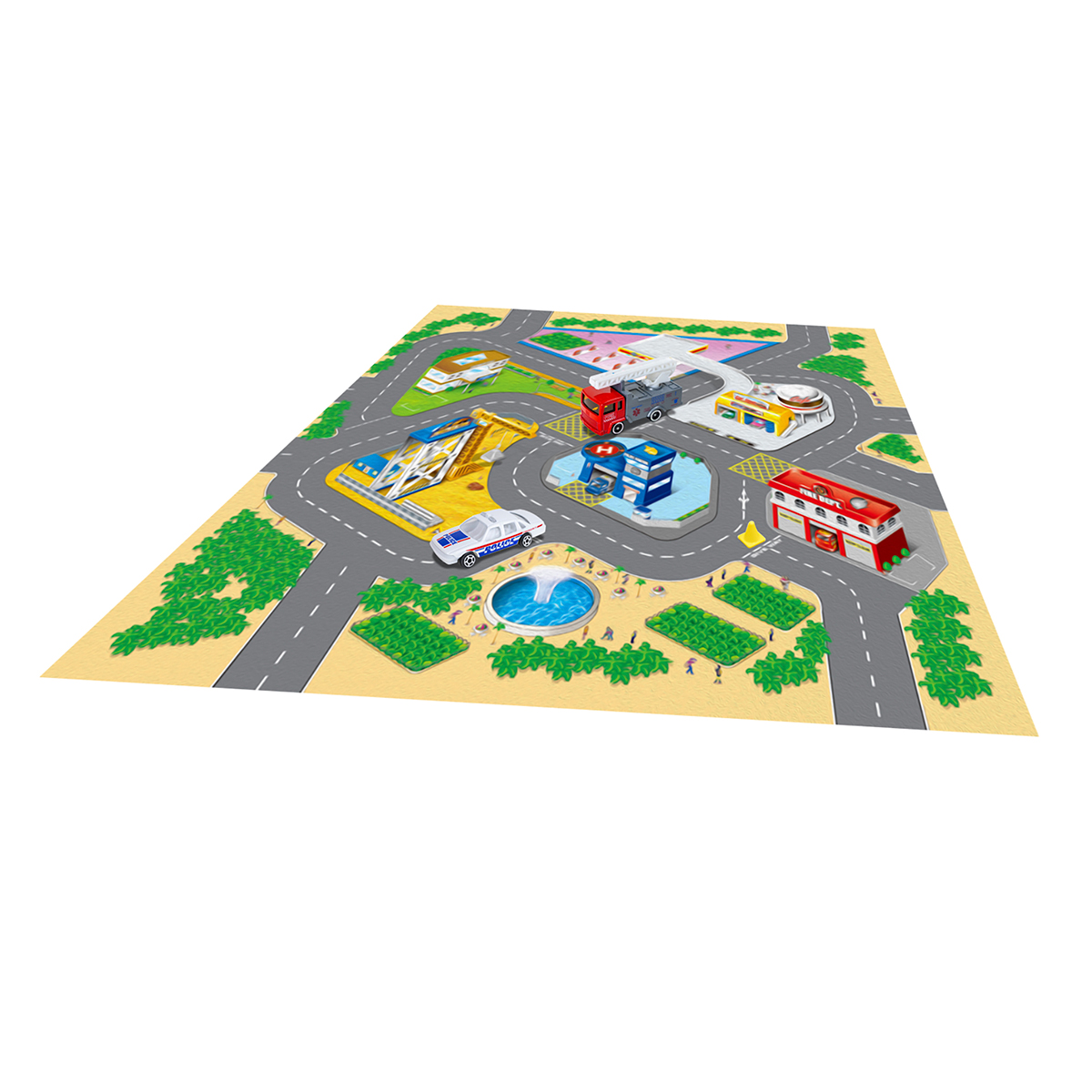 SOFT FELT PLAYMAT-2 VEHICLES SURTIDO