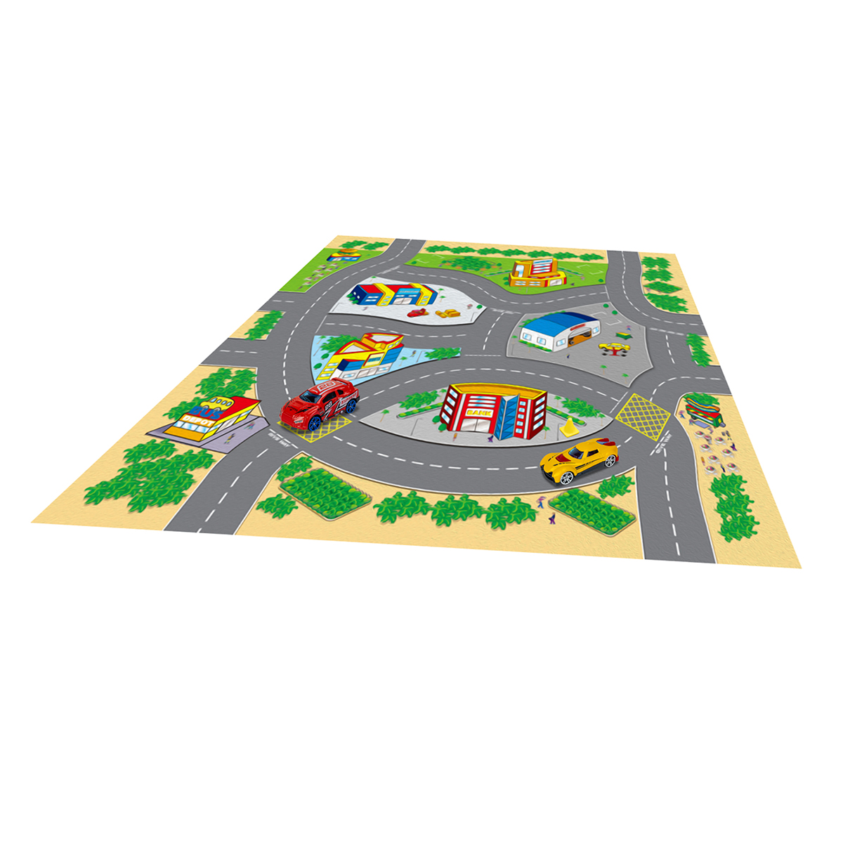 SOFT FELT PLAYMAT-2 VEHICLES SURTIDO