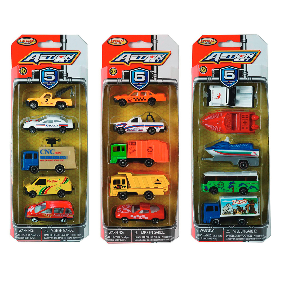 5 PACK METRO TOWN GIFT SET SURTIDO