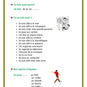 Sport et Loisirs 6ème Sport et Loisirs 6ème