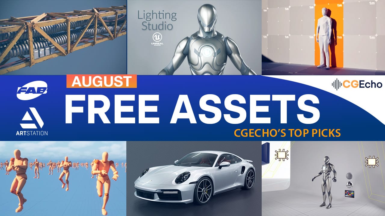 Top Free Assets for August: Curated Picks from ArtStation & Fab Top Free Assets for August: Curated Picks from ArtStation & Fab